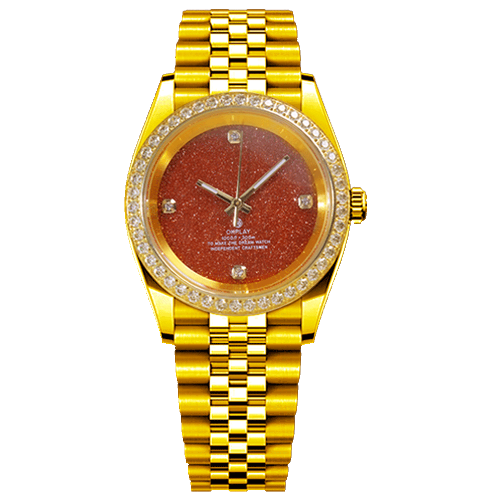 Gold diamond red gold sand