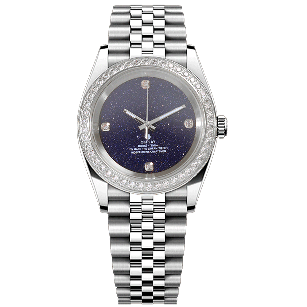Silver diamond blue sands