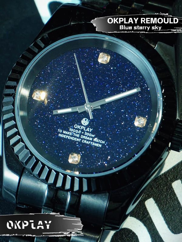 Blue starry sky