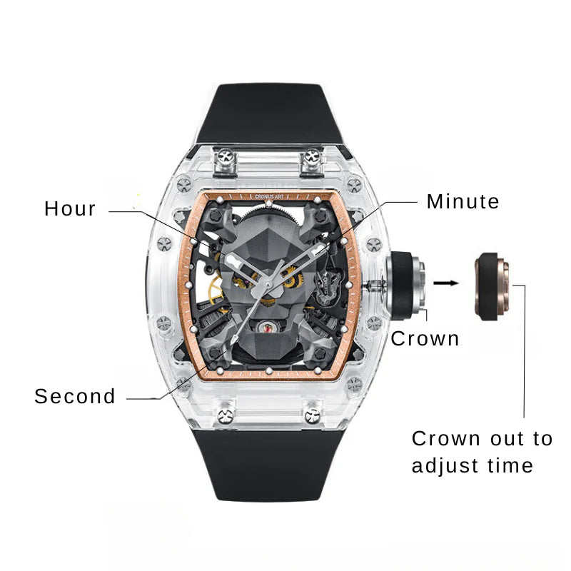 CRONUSART | CM08-019 Skeleton sapphire