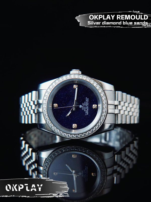 Silver diamond blue sands