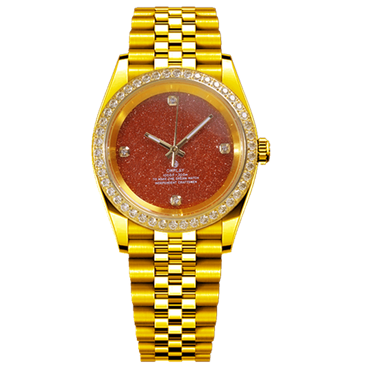 Gold diamond red gold sand