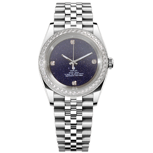 Silver diamond blue sands