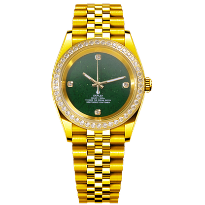 Gold diamond green gold sand
